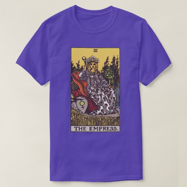 The Empress Tarot card T-Shirt (Design Front)