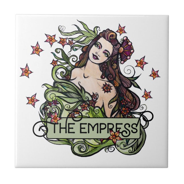 The Empress Tarot Card Tile (Front)