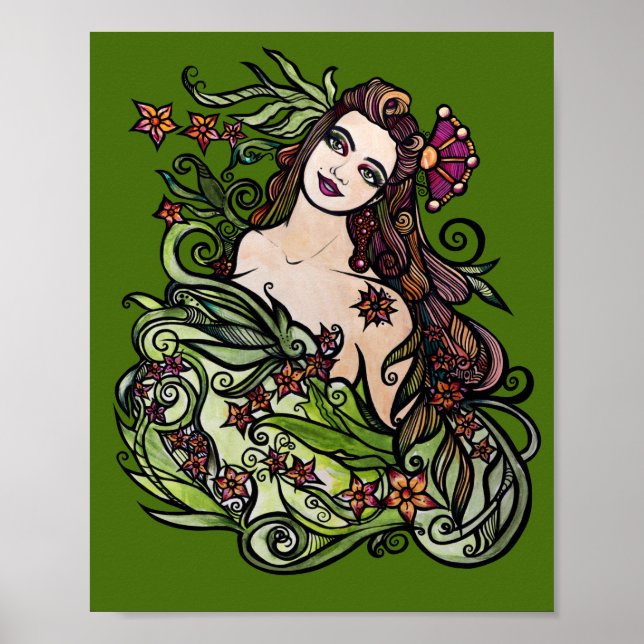 The Empress Tarot Goddess Poster (Front)