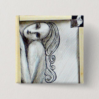 The Empty Space 15 Cm Square Badge