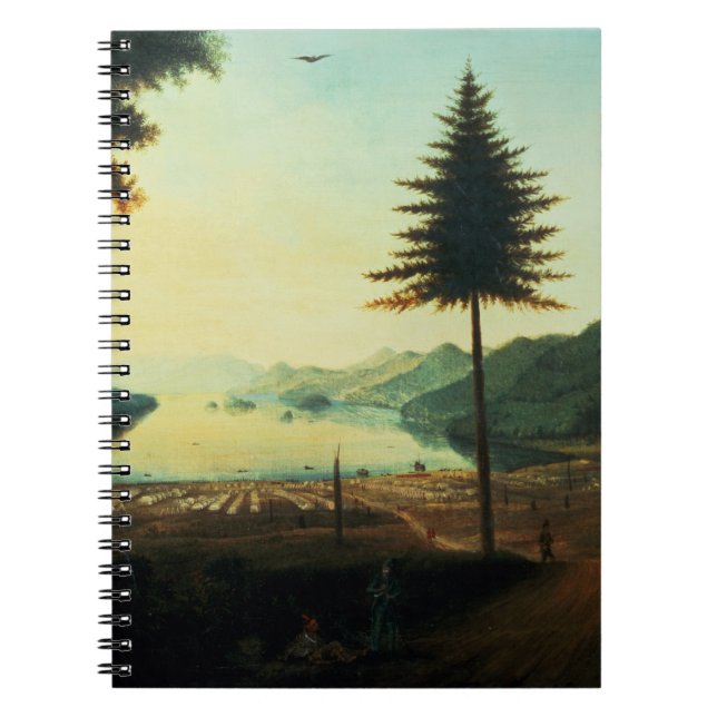 The Encampment at Lake George, New York, 1759 (oil Spiral Notebook (Front)
