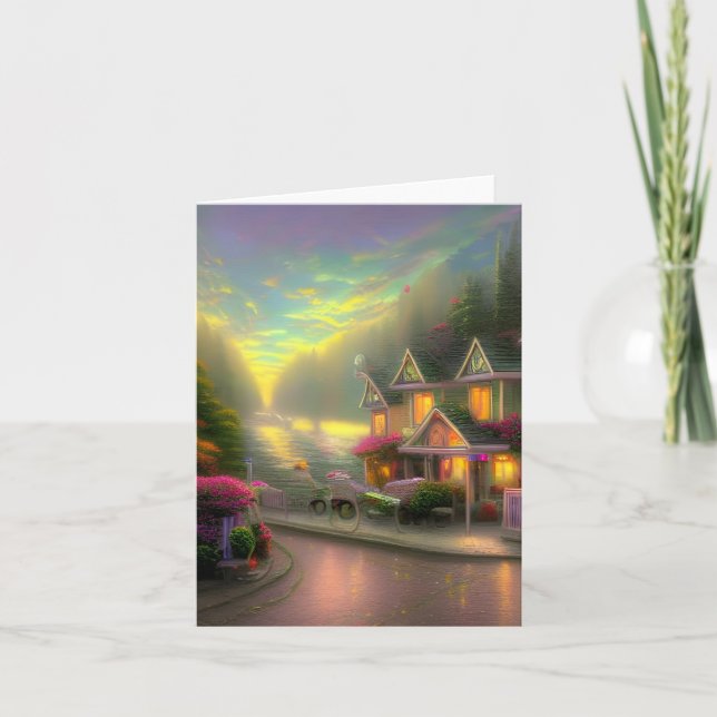The Enchanted Bed & Breakfast Flat Note Cards (Front)