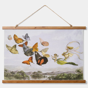 The Enchanted Carriage of the Fairy Queen (1870) Hanging Tapestry