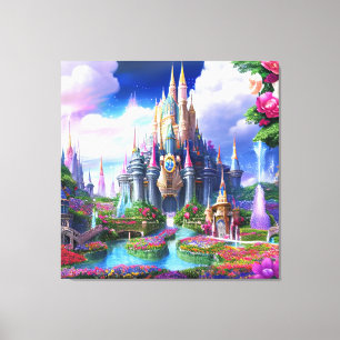 The Enchanted Castle: A Place of Beauty and Wonder Canvas Print