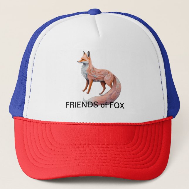 "The Enchanted Ember Fox" Trucker Hat (Front)