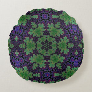 The Enchanted Fern Wheel  Round Cushion