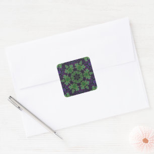 The Enchanted Fern Wheel Square Sticker
