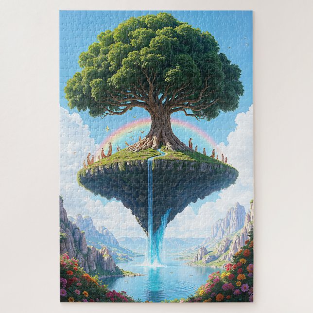 The Enchanted Floating Isle Jigsaw Puzzle (Vertical)
