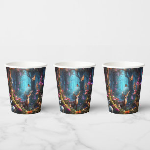 The Enchanted Forest a Mystical Oasis Paper Cups