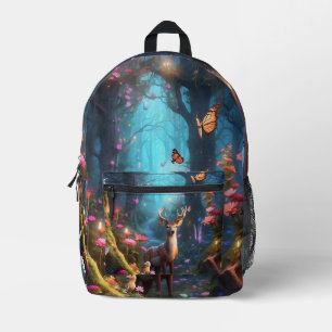 The Enchanted Forest a Mystical Oasis Printed Backpack