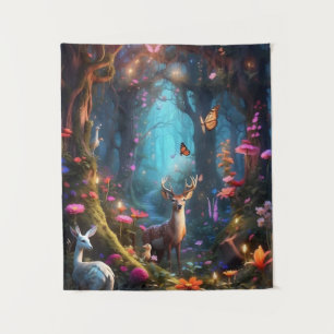 The Enchanted Forest a Mystical Oasis Tapestry