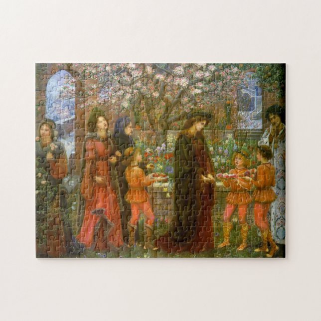 The Enchanted Garden by Maria Spartali Stillman Jigsaw Puzzle (Horizontal)