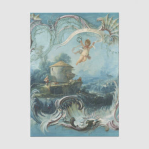 The Enchanted Home A Pastoral Landscape by Boucher Tissue Paper