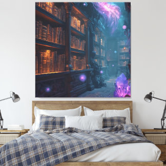 The Enchanted Library Canvas Print