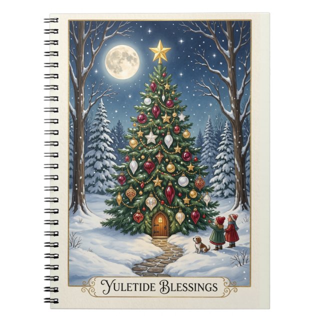 The Enchanted Solstice Tree Notebook (Front)