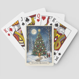 The Enchanted Solstice Tree Playing Cards