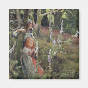 The Enchanted Wood (oil on canvas) Magnet