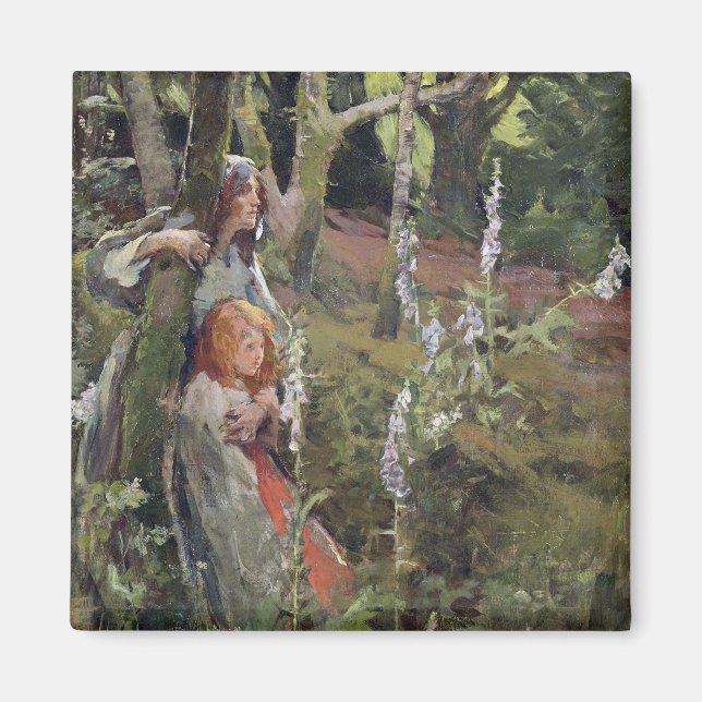 The Enchanted Wood (oil on canvas) Magnet (Front)