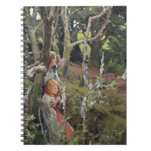 The Enchanted Wood (oil on canvas) Spiral Notebook