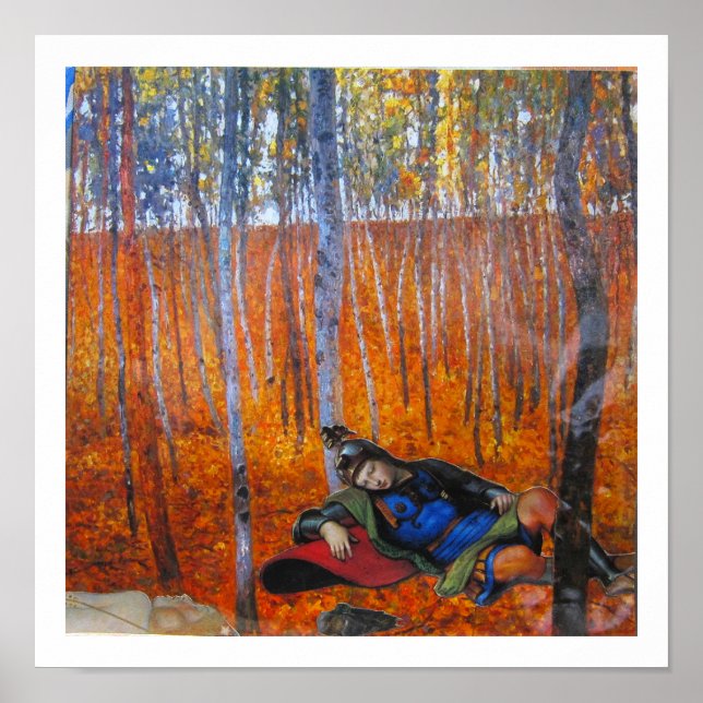 The Enchanted Woods - A Faerie tale - collage art Poster (Front)