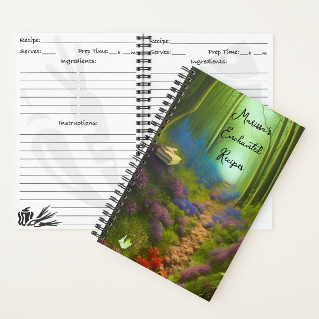 The Enchanted Woods - Enchanted Recipes   Notebook (Inside)