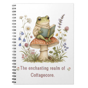 The Enchanting Realm of Cottagecore - Cosy Frog Notebook