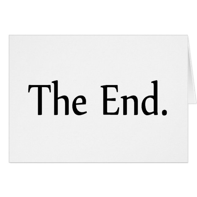 The End (Front Horizontal)