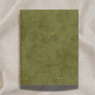 The End   Custom Storyteller Green Journal