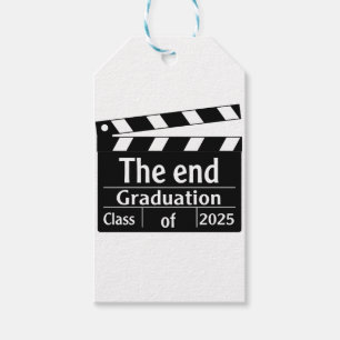 The End Graduation 2025 Cinema Graduate  Gift Tags