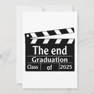 The End Graduation 2025 Cinema Graduate Holiday Card