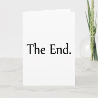 The End Holiday Card