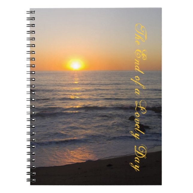 The End of a Lovely Day Notebook (Front)