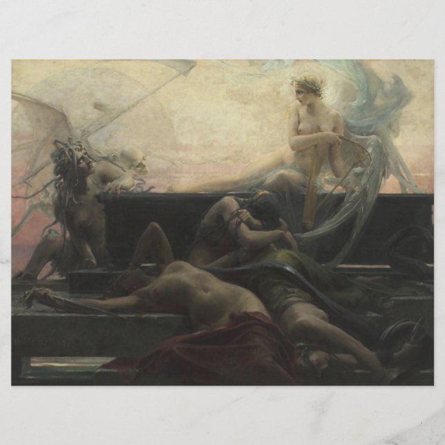 The End of All Things Scrapbook Paper (Front)