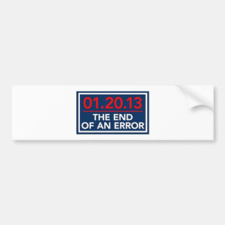 The End of an Error Bumper Sticker