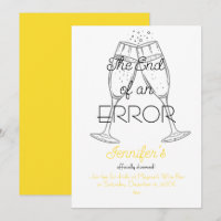 The End of an Error Champagne Divorce Party