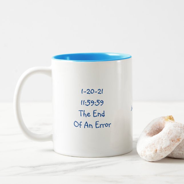 The End Of An Error Two-Tone Coffee Mug (With Donut)