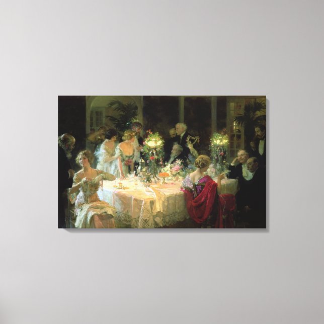 The End of Dinner, 1913 Canvas Print (Front)