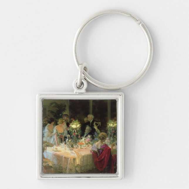 The End of Dinner, 1913 Key Ring (Front)