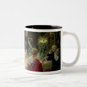 The End of Dinner, 1913 Two-Tone Coffee Mug