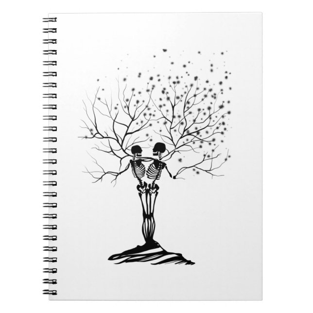 The end of life tree skeleton notebook (Front)