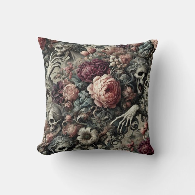 The End of Slumber – Gothic Victorian Cushion (Front)