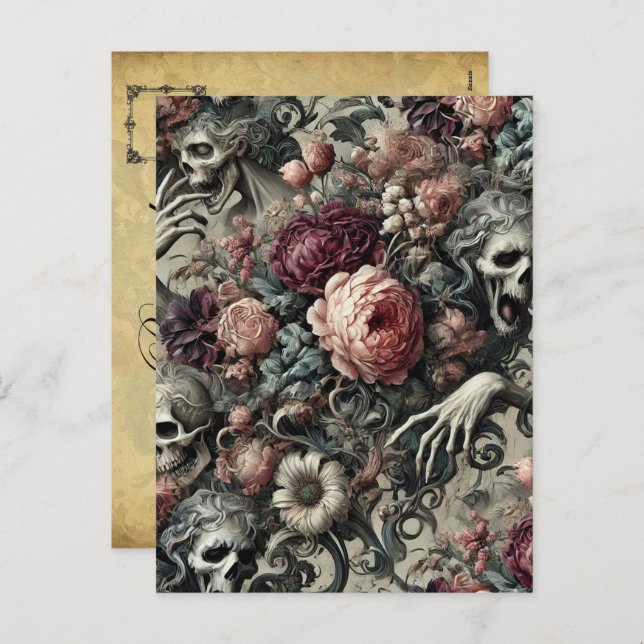 The End of Slumber – Gothic Victorian Holiday Postcard (Front/Back)