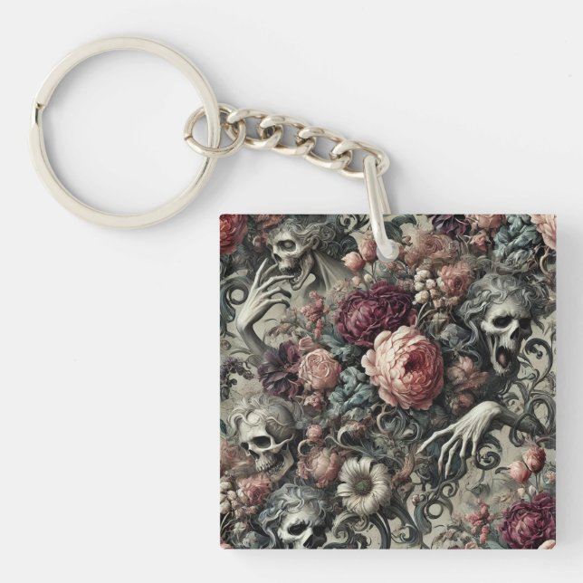 The End of Slumber – Gothic Victorian Key Ring (Front)