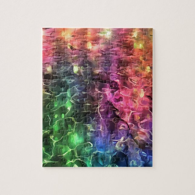 The End Of The Rainbow Bizarre Abstract Art Jigsaw Puzzle (Vertical)