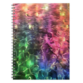 The End Of The Rainbow Bizarre Abstract Art Notebook