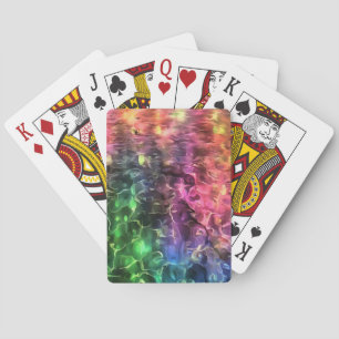 The End Of The Rainbow Bizarre Abstract Art Playing Cards