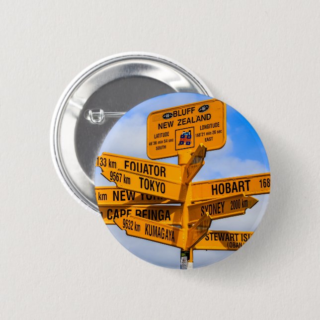 The end of the road 6 cm round badge (Front & Back)