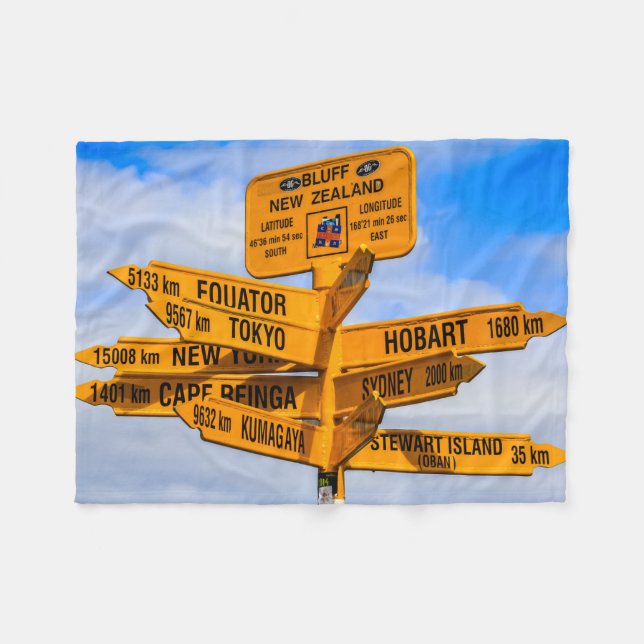 The end of the road fleece blanket (Front (Horizontal))