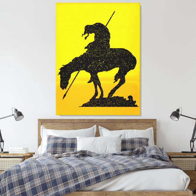 The End of the Trail Canvas Print (Insitu(Bedroom))