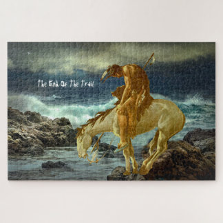 THE END OF THE TRAIL SERVING TRAY JIGSAW PUZZLE